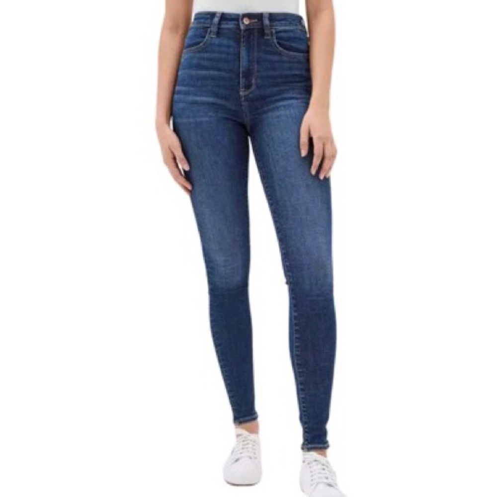 American Eagle- Dark Wash High Rise Super Stretch Jeggings